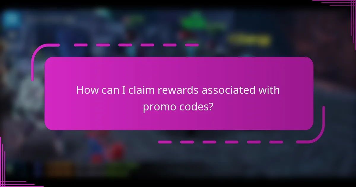 How can I claim rewards associated with promo codes?