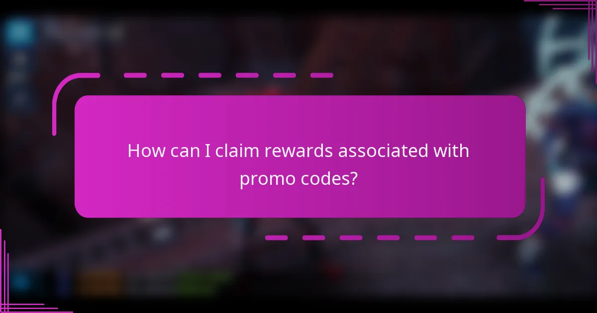How can I claim rewards associated with promo codes?