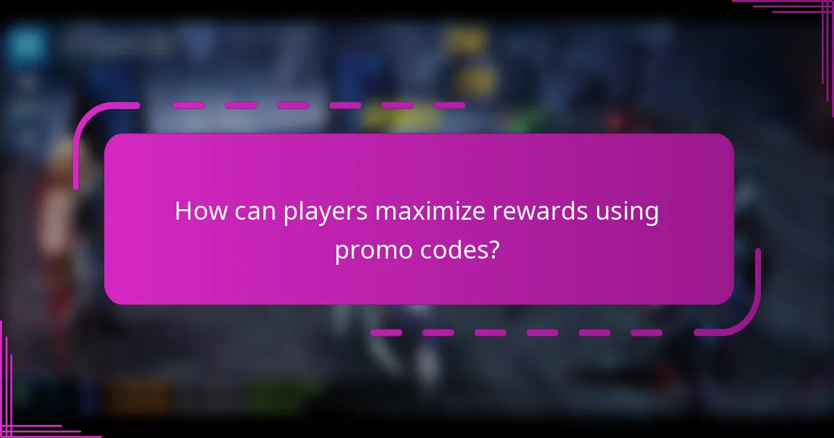 How can players maximize rewards using promo codes?