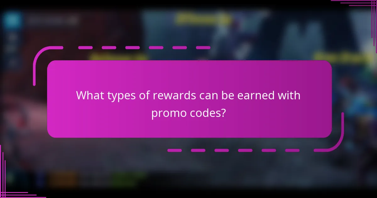 What types of rewards can be earned with promo codes?